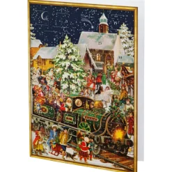 Käthe Wohlfahrt Adventskalender-Karte "Nostalgischer Weihnachtszug"