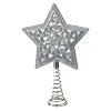 Käthe Wohlfahrt Baumspitze Stern Mit Glimmer, Silber