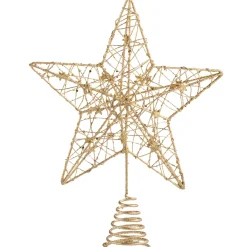 Käthe Wohlfahrt Baumspitze Stern Mit Kleinen Sternchen, Gold