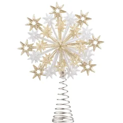 Käthe Wohlfahrt Baumspitze Sternregen, Gold/Silber