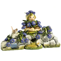 Kindertraum Blaukissen Blumenkind