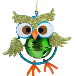 Käthe Wohlfahrt Eule Mit Glockchen, Grun