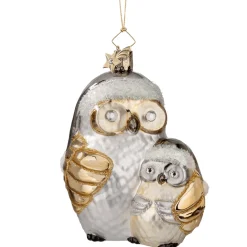 Poesie in Glas Eulenmutter Mit Kind