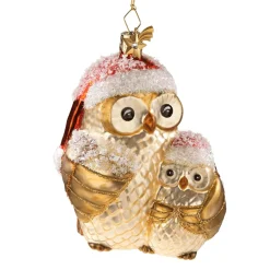 Poesie in Glas Eulenmutter Mit Kind