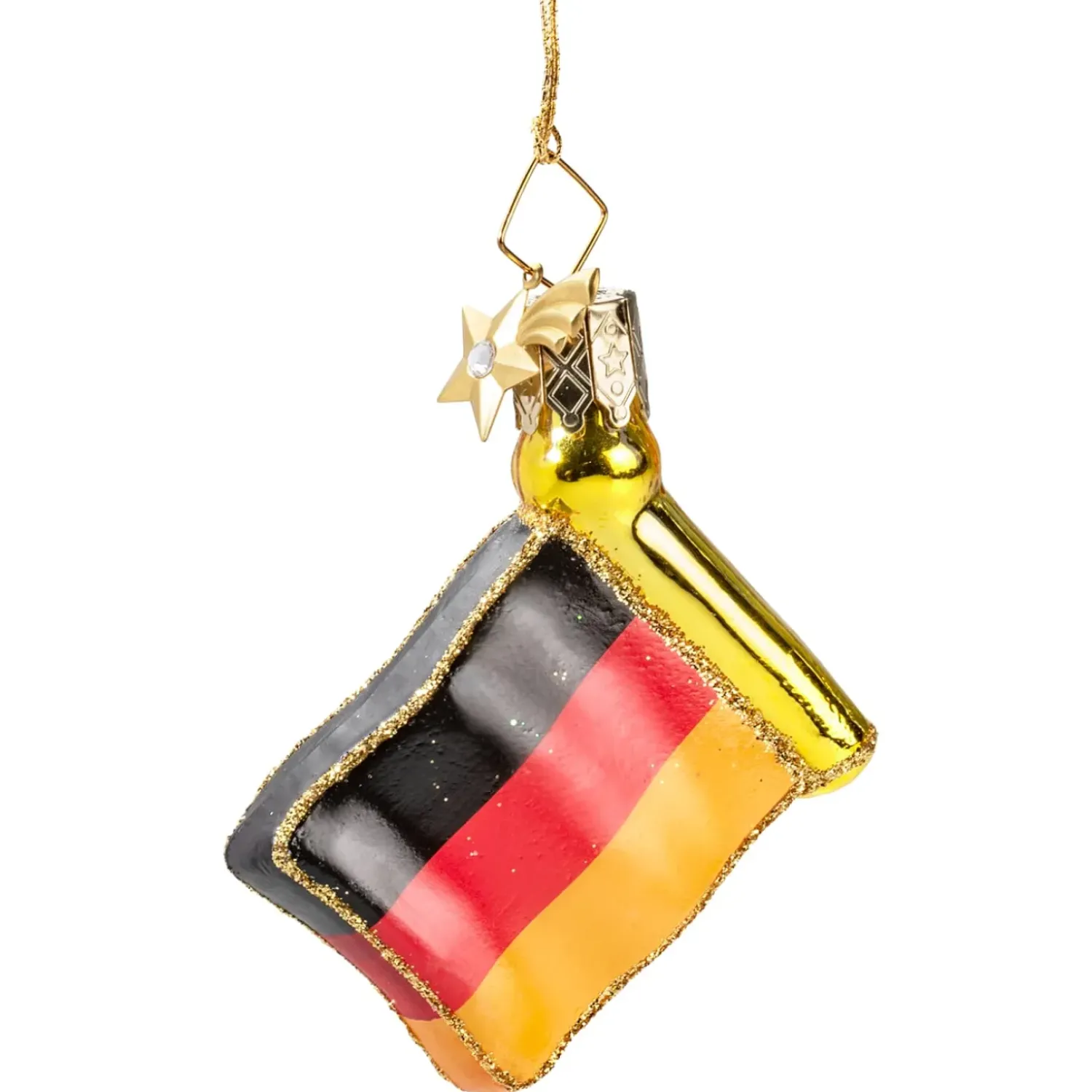 Poesie in Glas Flagge Deutschland Klein