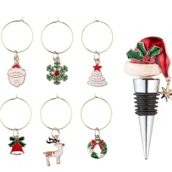 Käthe Wohlfahrt Flaschenstopper-Set "Weihnachtsmutze"