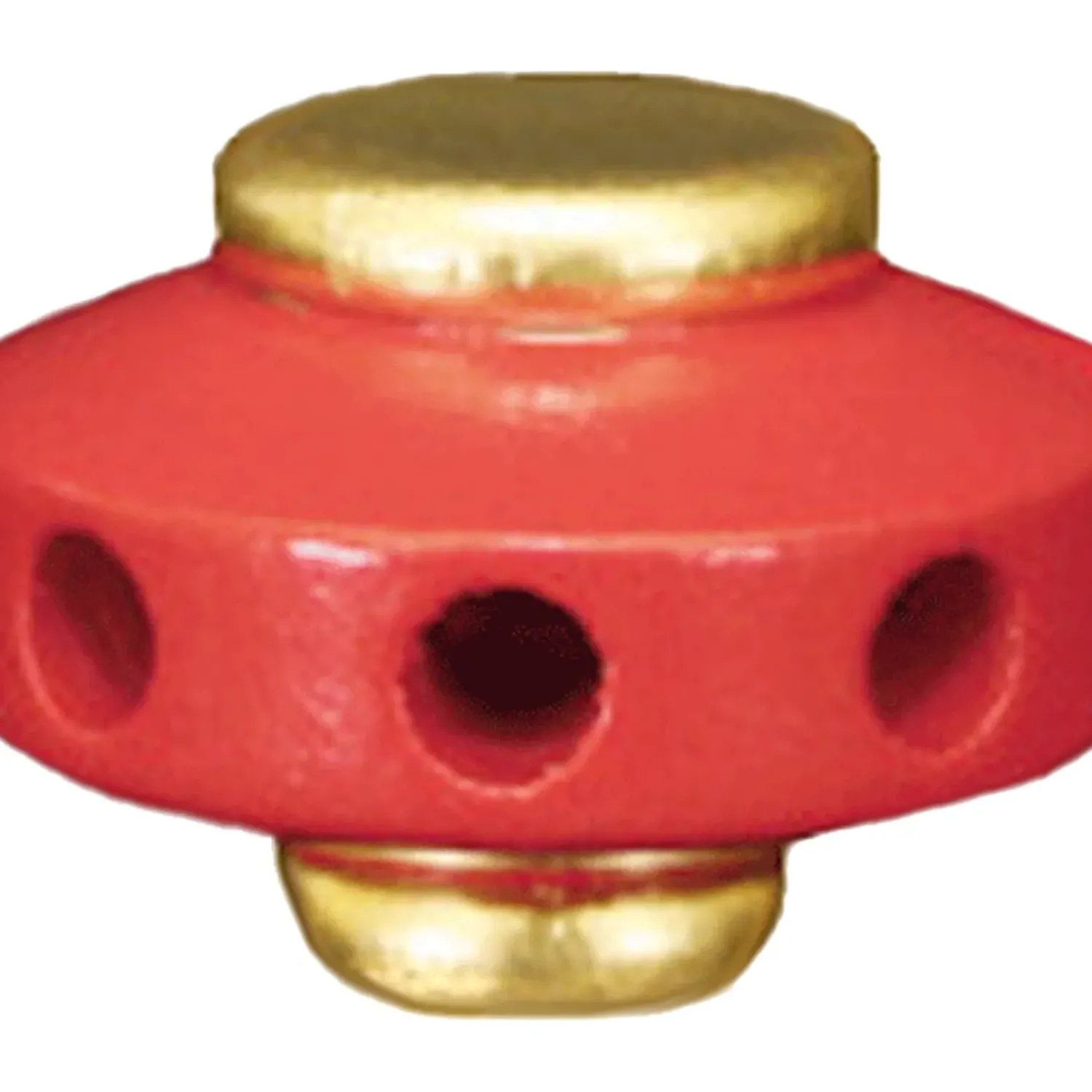 KWO Flugelnabe Aus Holz Fur Pyramiden, Lackiert, Rot