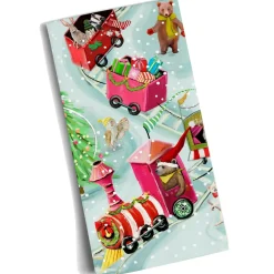 Käthe Wohlfahrt Geschirrtuch Winterzug Mit Tieren