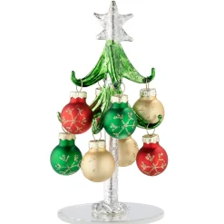 Käthe Wohlfahrt Glasbaum Mit Grunen Zweigen Und Bunten Kugeln