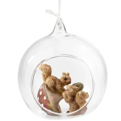 Käthe Wohlfahrt Glaskugel Eichhornchen Mit Pilz