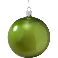Käthe Wohlfahrt Glaskugel Opal Grun, 10 Cm