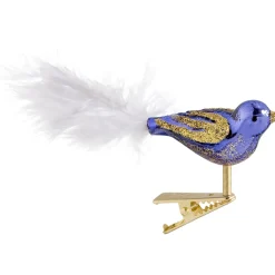 Poesie in Glas Glasvogel Lila/Gold