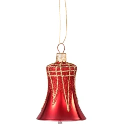 Käthe Wohlfahrt Glocke Rot Mit Glitterdach