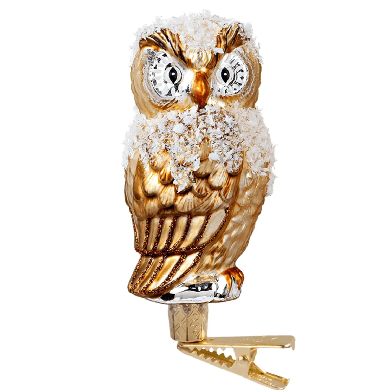 Poesie in Glas Goldene Eule Mit Clip