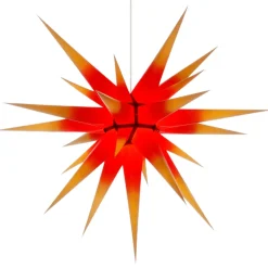 Herrnhuter Sterne Herrnhuter Papierstern, Rot/Gelb, 80Cm