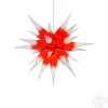 Herrnhuter Sterne Herrnhuter Papierstern, Rot/Weis, 60Cm