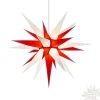 Herrnhuter Sterne Herrnhuter Papierstern, Weis/Rot, 70Cm