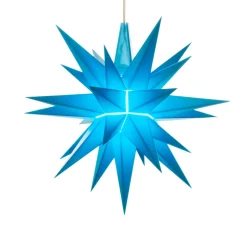 Herrnhuter Sterne Herrnhuter Stern Blau, 13Cm, Kunststoff