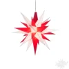 Herrnhuter Sterne Herrnhuter Stern Weis/Rot, 13Cm, Kunststoff