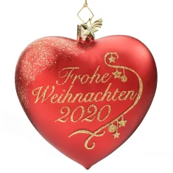 Poesie in Glas Herz "Frohe Weihnachten 2020"