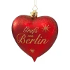 Poesie in Glas Herz "Grus Aus Berlin"