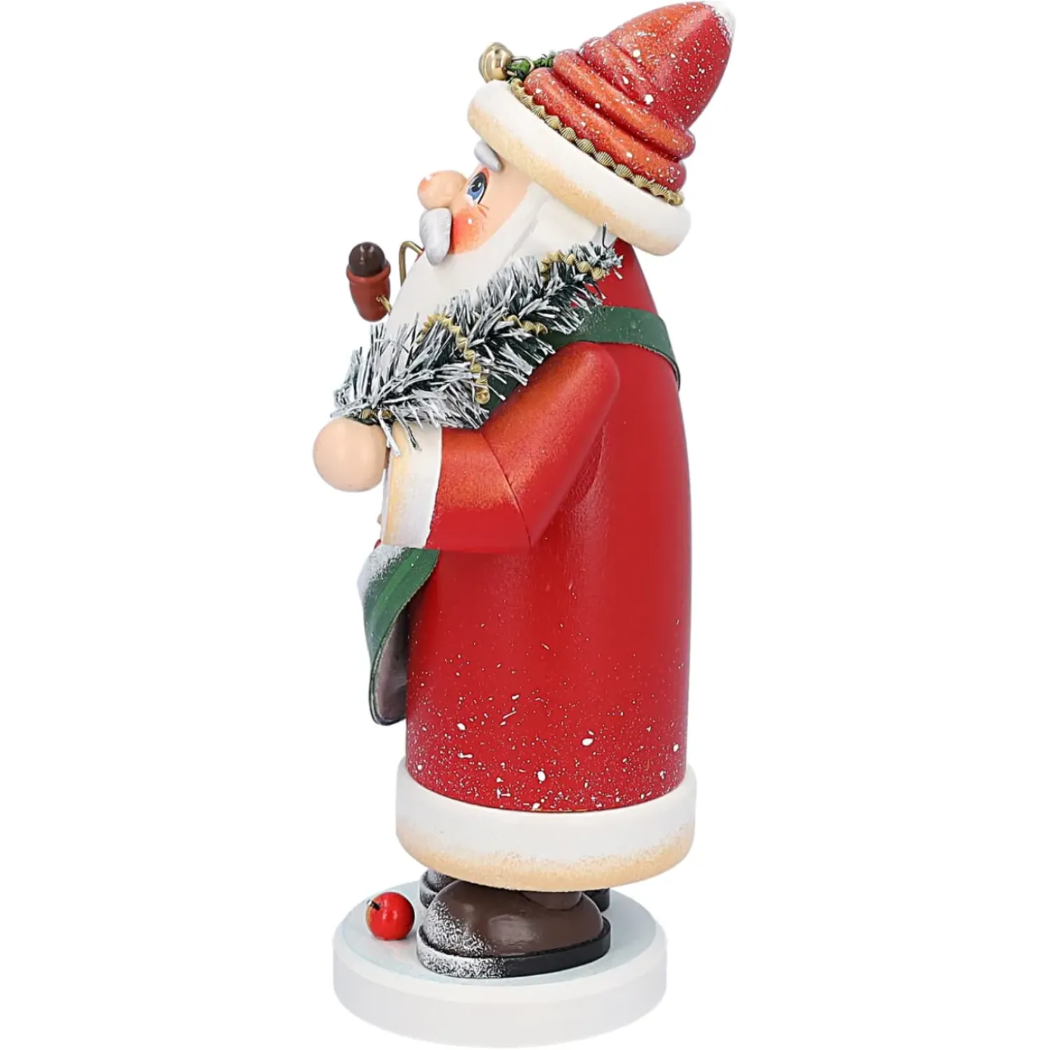 Käthes Original Holzknoddl "Nostalgischer Weihnachtsmann", Rauchermannchen