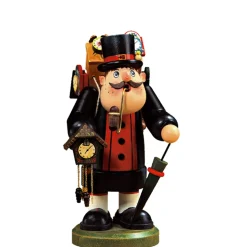 Käthes Original Holzknoddl "Schwarzwalder Uhrenhandler", Rauchermannchen