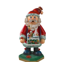 Käthes Original Holzknoddl "Weihnachtsmann Mit Spieldose", Rauchermann