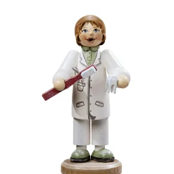 Käthes Original Holzknoddl "Zahnarztin", Rauchermannchen