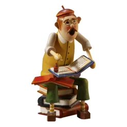 Käthes Original Holzmannl "Bucherwurm", Rauchermannchen