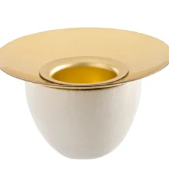 Richard Glässer Kerzenhalter, Weis, R 38 Mm, H 20 Mm