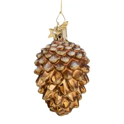 Poesie in Glas Kiefernzapfen