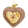 Poesie in Glas Lebkuchenherz Mit Perlen