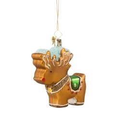 Poesie in Glas Lebkuchen-Rentier