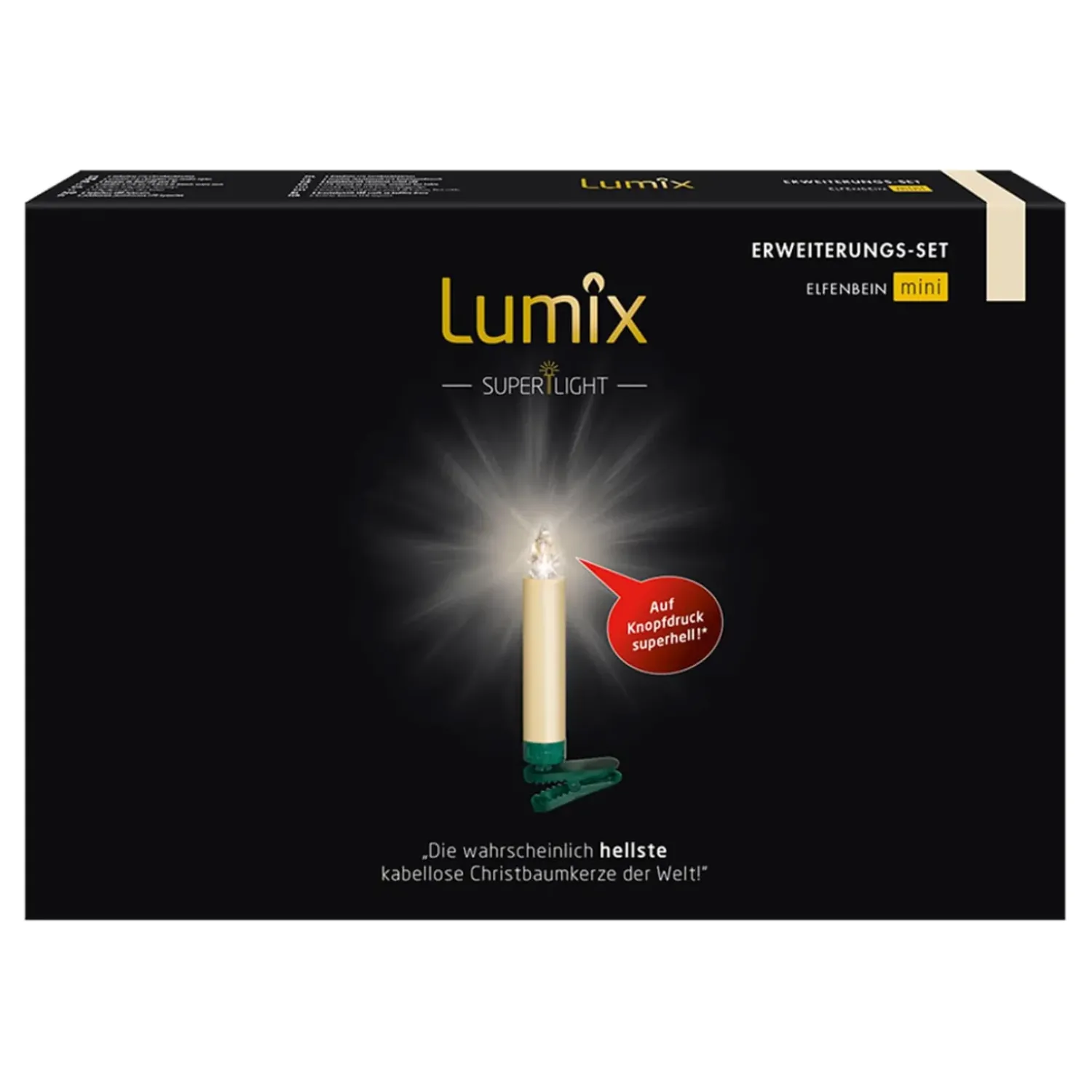 Krinner Lumix Superlight 6 Mini Kerzen Erweiterungsset In Elfenbein