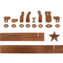 designimdorf Moderne Weihnachtskrippe, 11-Teiliges Set