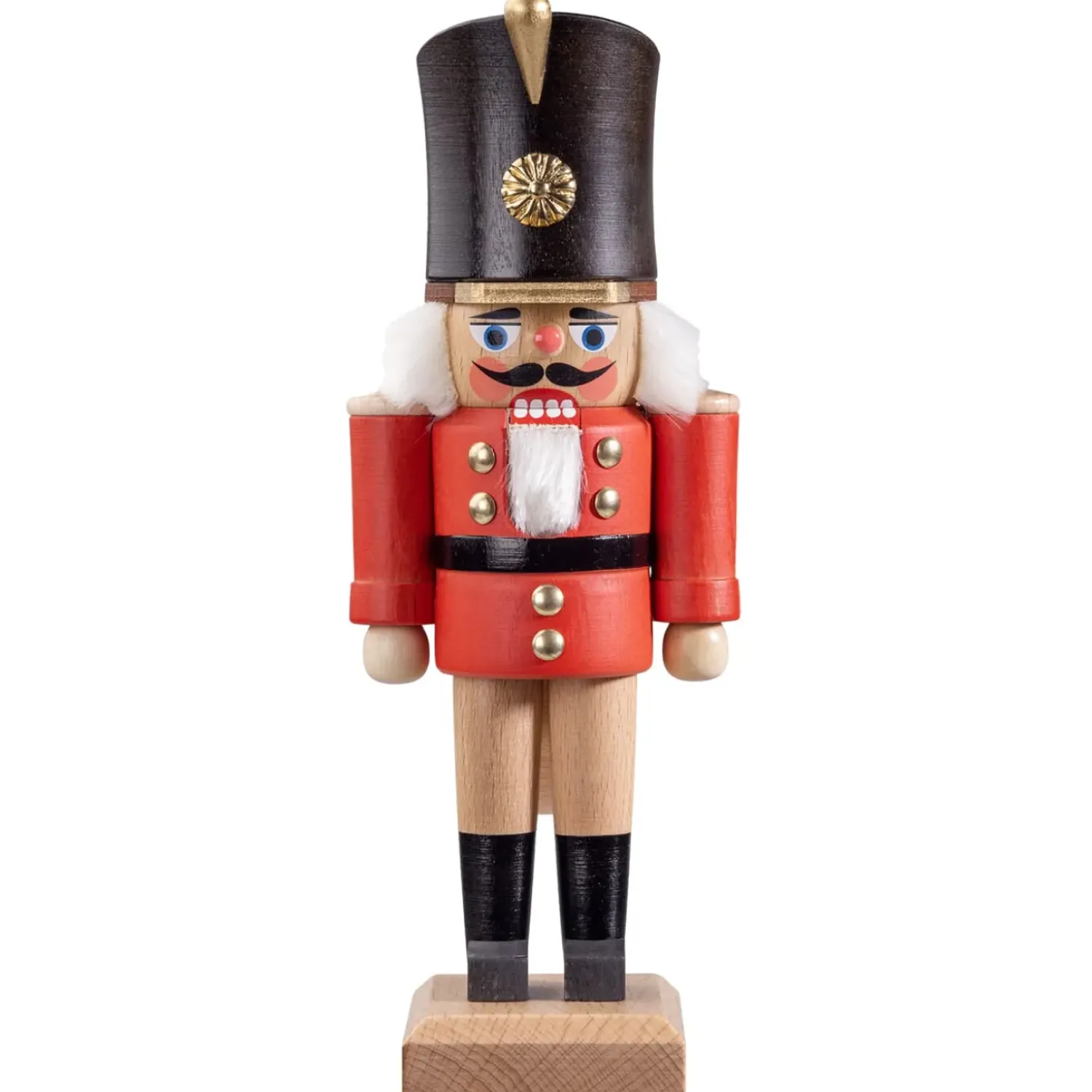 HODREWA Nussknacker "Gardesoldat", Rot/Lasiert, 20,5 Cm