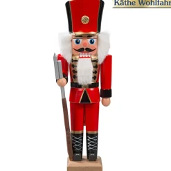 HODREWA Nussknacker "Husar" Rot, 27Cm