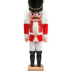 HODREWA Nussknacker "Husar" Rot, 27Cm