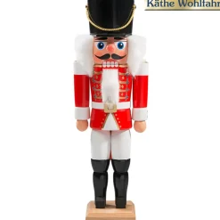 HODREWA Nussknacker "Husar" Rot, 27Cm