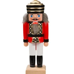 HODREWA Nussknacker "Konig" Rot, 14Cm