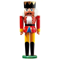 HODREWA Nussknacker "Konig" Rot, 30Cm