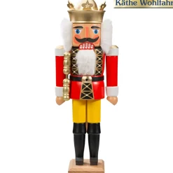 HODREWA Nussknacker "Konig" Rot, 36Cm