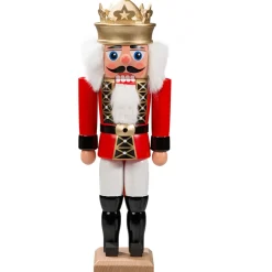 HODREWA Nussknacker "Konig" Rot, 27Cm