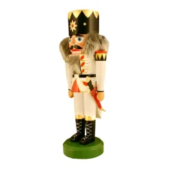 HODREWA Nussknacker "Konig" Weis, 33Cm