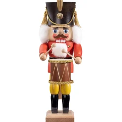 HODREWA Nussknacker "Trommler", Rot/Lasiert, 30 Cm