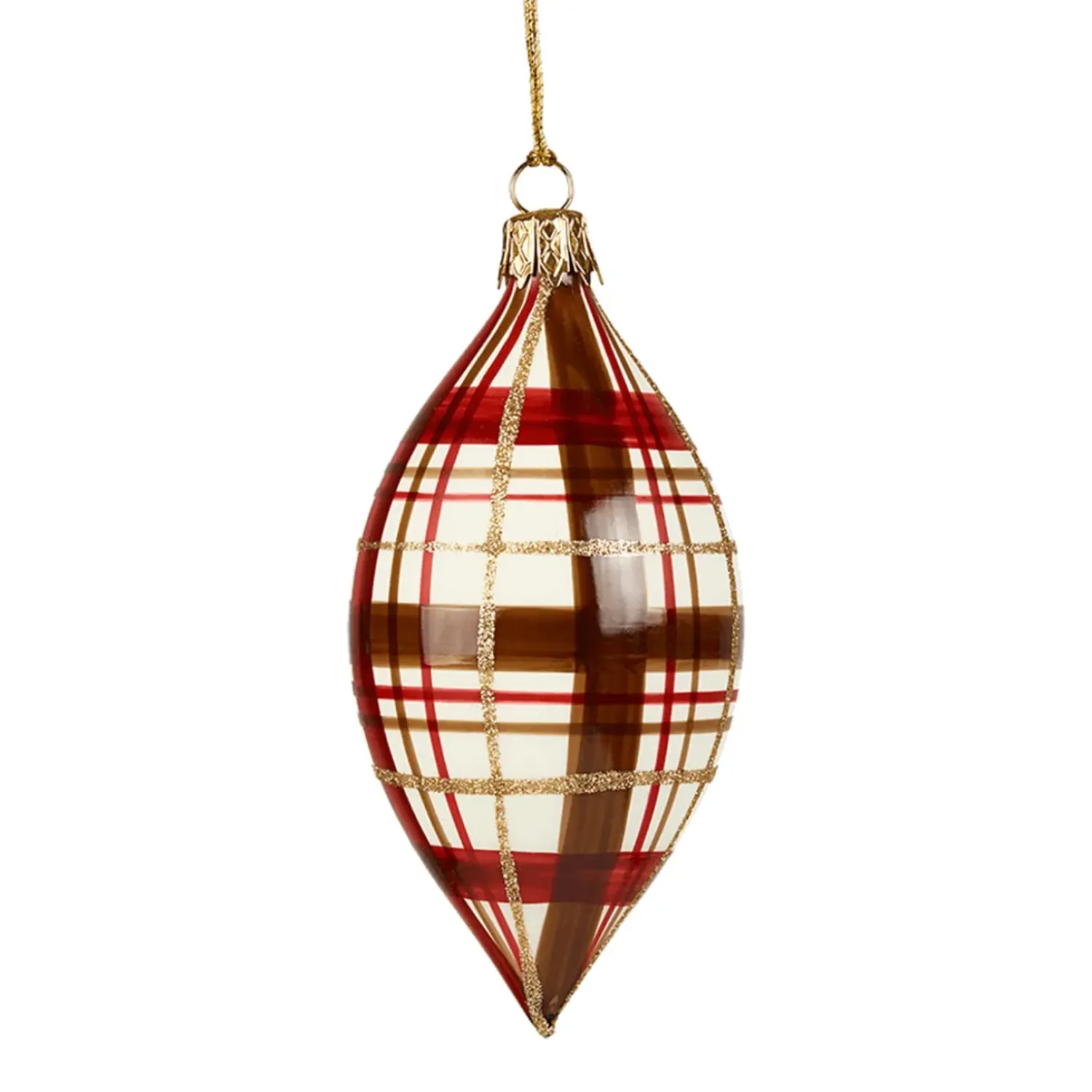 Käthe Wohlfahrt Olive Mit Karomuster Weis Matt