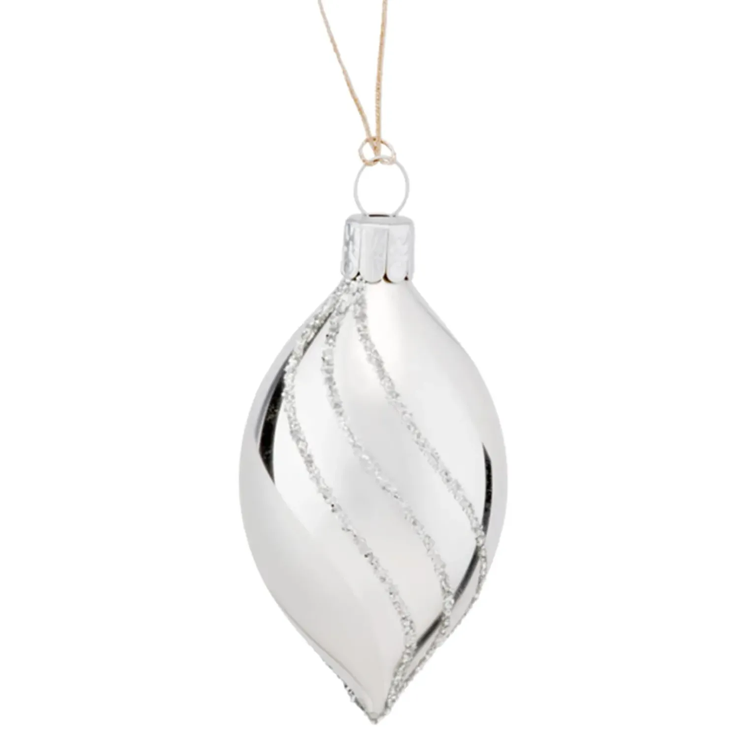 Käthe Wohlfahrt Olive Silber Mit Glitterdekor