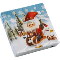 Käthe Wohlfahrt Papier-Cocktailservietten "Fahrt In Die Weihnacht"