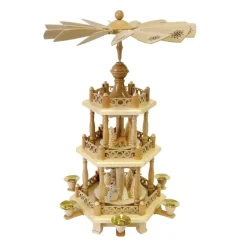 Richard Glässer Pyramide "Schneemanner Im Winterwald"